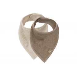 Podbradník bandana 2 ks Sand / Milky Coffee