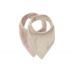 Podbradník bandana 2 ks Silk Rose / Sand