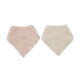 Podbradník bandana 2 ks Silk Rose / Sand