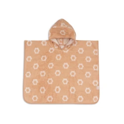 Osuška pončo froté Jacquard Flower