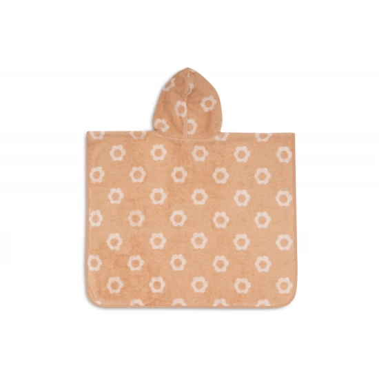 Jollein Osuška pončo froté Jacquard Flower