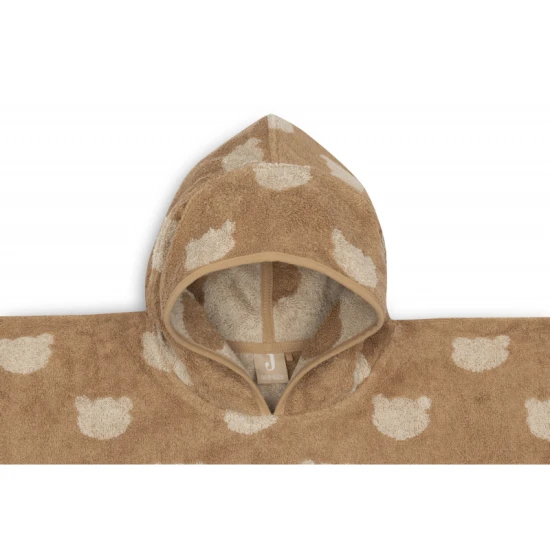 Jollein Osuška pončo froté Jacquard Teddy Bear