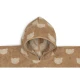 Jollein Osuška pončo froté Jacquard Teddy Bear