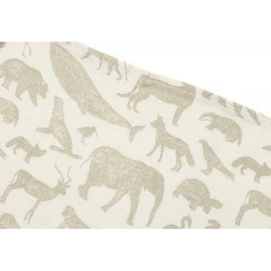 Plenky 3 ks 70x70 cm Animals Olive Green