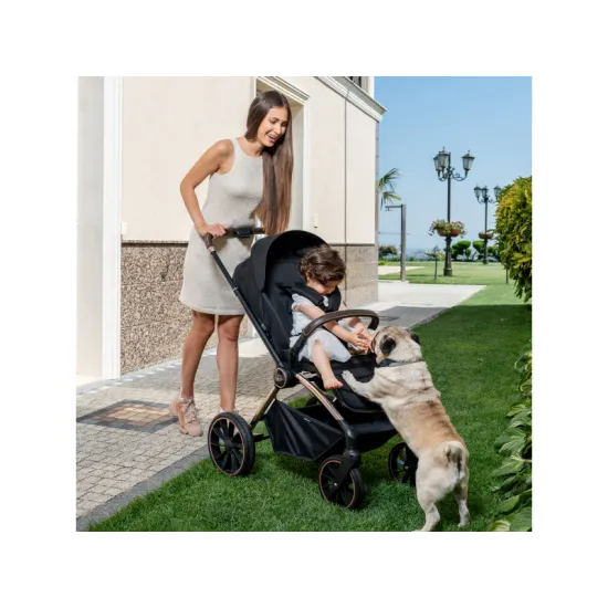 Kočárek Kara 2v1 Black