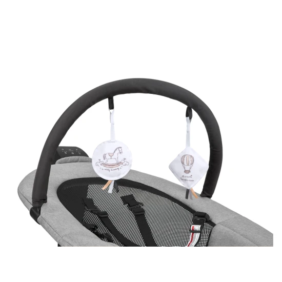 Elektrické houpací lehátko Zazu Grey - KikkaBoo 31005010096KB