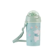 Hrnek se silikonovým brčkem a popruhem 450 ml Music Fest Mint