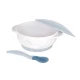 Miska s přísavkou, víčkem a lžičkou s tepelným senzorem Blue - KikkaBoo 31302040126KB