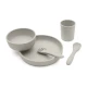Jídelní sada 5dílná Platinum Silicone Sand - KikkaBoo 31302050002KB