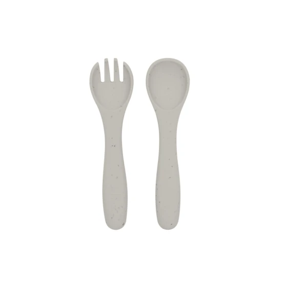 Jídelní sada 5dílná Platinum Silicone Sand - KikkaBoo 31302050002KB