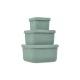 Sada svačinových boxů 3 ks Platinum Silicone Sage - KikkaBoo 31302050009KB