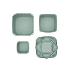 Sada svačinových boxů 3 ks Platinum Silicone Sage