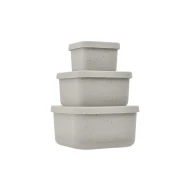 Sada svačinových boxů 3 ks Platinum Silicone Sand
