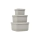 Sada svačinových boxů 3 ks Platinum Silicone Sand - KikkaBoo 31302050010KB