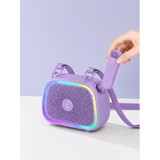 Bluetooth Karaoke set Star Purple s mikrofonem