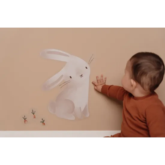 LITTLE DUTCH Samolepky na zeď Bunny Krásná samolepka ve stylu kreslené postavičky Bunny se hodí na každou zeď.