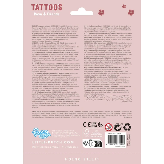 LITTLE DUTCH Tetovačky Rosa a kamarádi Tetovačky Rosa a kamarádi