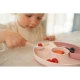 Bezpečný a odolný dětský dělený talíř Fairy Garden vhodný do myčky i mikrovlnky