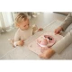 Bezpečný a odolný dětský dělený talíř Fairy Garden vhodný do myčky i mikrovlnky