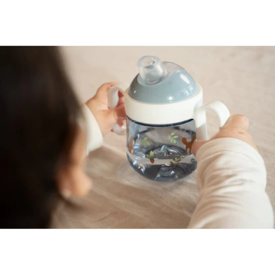 Hrnek s náustkem Forest Friends: První samostatné pití