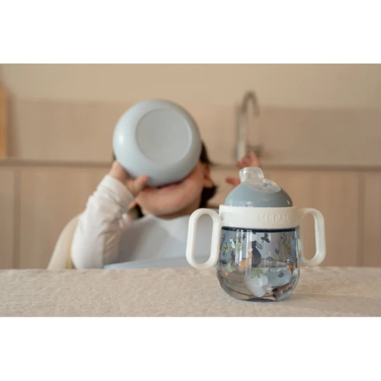 Hrnek s náustkem Forest Friends: První samostatné pití