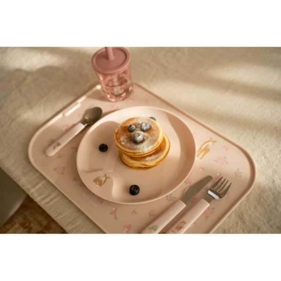 Dětský příbor Fairy Garden: První samostatné stolování s pohádkovou elegancí! 