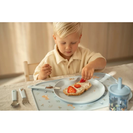 Stolování bez nehod – Podnos Little dutch s protiskluzovou podložkou	