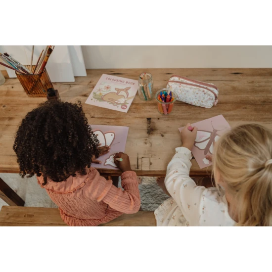 LITTLE DUTCH Penál Fairy Garden Praktické pouzdro Fairy Garden pro organizaci výtvarných potřeb