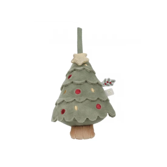 Vánoční ozdoby plyšové Rosa Little Dutch – sada 4 měkkých ozdob na stromeček