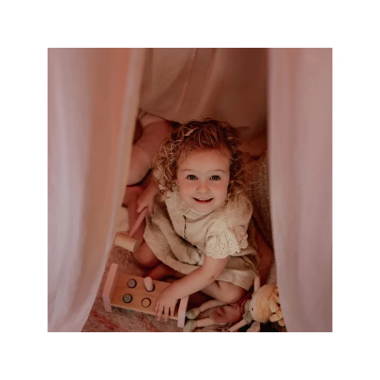 Mušelínová nebesa nad postýlku Little Dutch Pure Blossom 250 cm