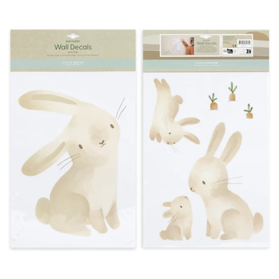Krásná samolepka ve stylu kreslené postavičky Bunny se hodí na každou zeď.