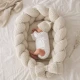 Hnízdo pro miminko s ochranným copem a hrací podložkou Aesthetic – MeowBaby MAMW1294