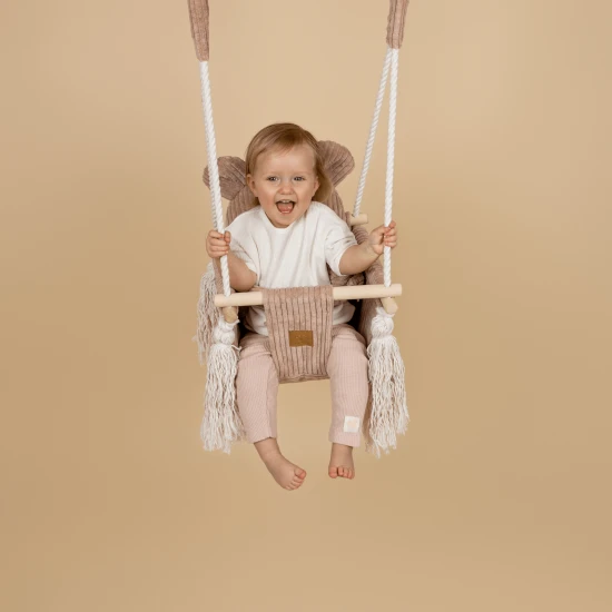 Interiérová houpačka pro děti Bear Swing Aesthetic – MeowBaby AHBSB01