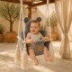 Interiérová houpačka pro děti Bear Swing Aesthetic – MeowBaby AHBSB01
