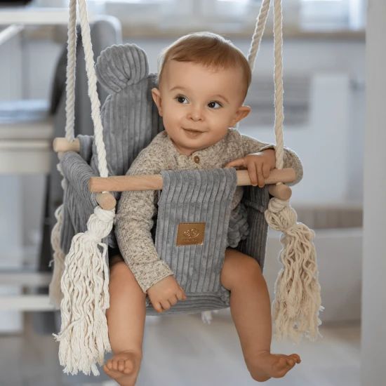 Interiérová houpačka pro děti Bear Swing Aesthetic – MeowBaby AHBSB01