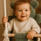 Interiérová houpačka pro děti Bear Swing Aesthetic – MeowBaby AHBSB01