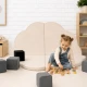 Pěnová hrací podložka obláček pro děti 160×160 cm Aesthetic – MeowBaby MATA099
