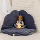 Pěnová hrací podložka obláček pro děti 160×160 cm Velvet – MeowBaby MATA018