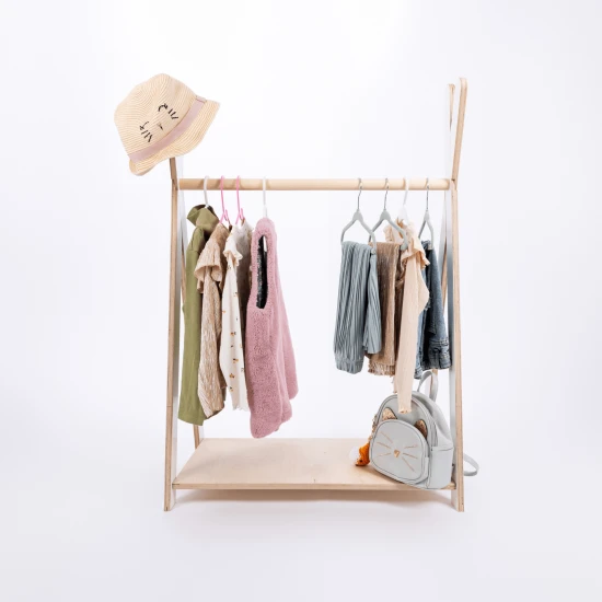 Dětský dřevěný věšák Tipi Hanger malý – MeowBaby WTHSW01
