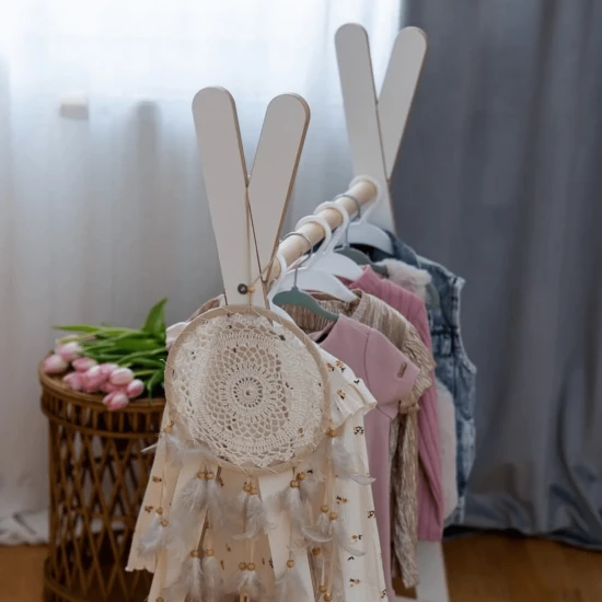 Dětský dřevěný věšák Tipi Hanger malý – MeowBaby WTHSW01