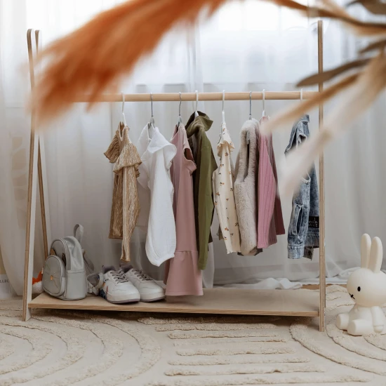 Dětský dřevěný věšák Tipi Hanger malý – MeowBaby WTHSW01
