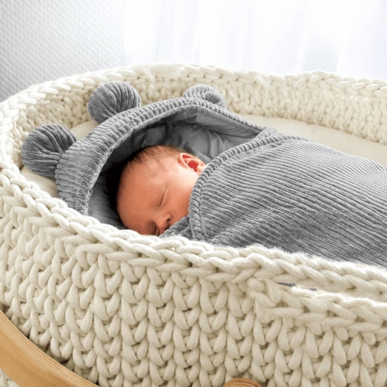 Zavinovačka pro miminko s medvědíma ušima Aesthetic – MeowBaby MAOT87