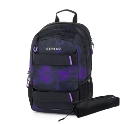 Studentský batoh s pouzdrem OXY Sport Grunge girl