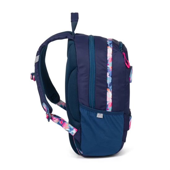 Studentský batoh s pouzdrem OXY Sport Flowers Blue – Oxybag 8-39725E