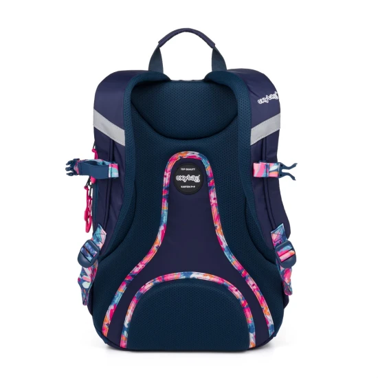 Studentský batoh s pouzdrem OXY Sport Flowers Blue – Oxybag 8-39725E