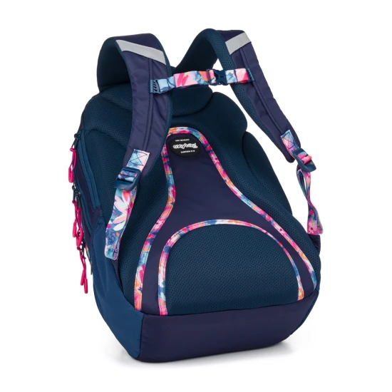 Studentský batoh s pouzdrem OXY Sport Flowers Blue – Oxybag 8-39725E