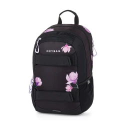 Studentský batoh s pouzdrem OXY Sport Flowers Pink
