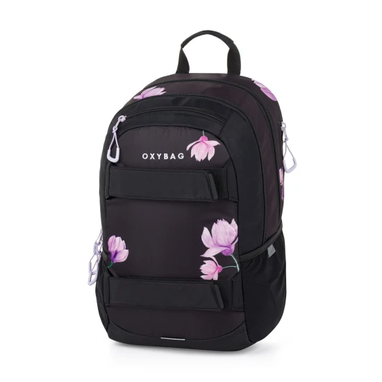 Studentský batoh s pouzdrem OXY Sport Flowers Pink – Oxybag 8-39726E