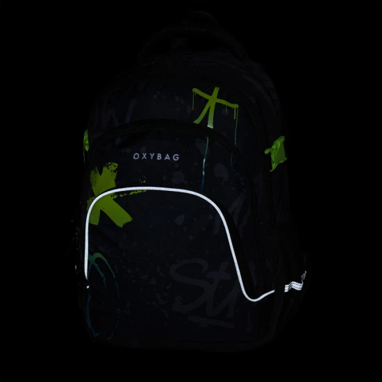 Studentský batoh OXY SCOOLER Graffiti Blue – Oxybag 8-46226