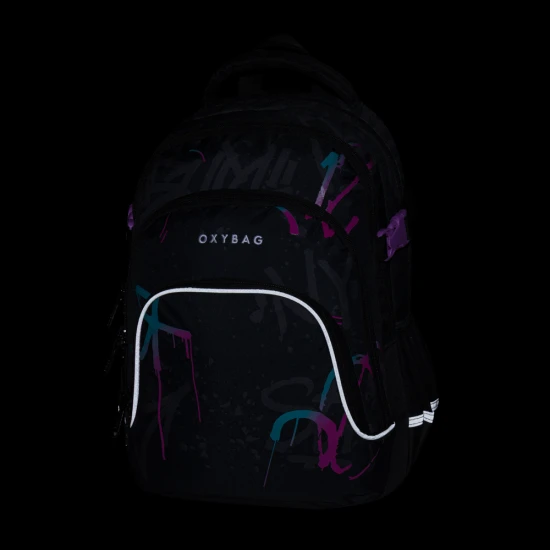 Studentský batoh OXY SCOOLER Graffiti Pink – Oxybag 8-46326
